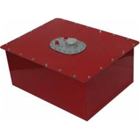 Auto Usa 16 gal Circle Track Fuel Cell - Red Steel Can AU3616486